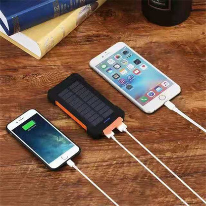 Outdoor Waterproof Solar Charging Treasure 20000 MA Large Capacity Mobile Phone Portable Mobile Power Wholesale
