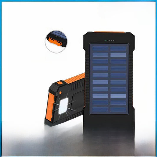 Outdoor Waterproof Solar Charging Treasure 20000 MA Large Capacity Mobile Phone Portable Mobile Power Wholesale