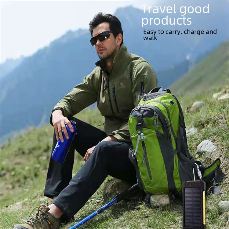 Outdoor Waterproof Solar Charging Treasure 20000 MA Large Capacity Mobile Phone Portable Mobile Power Wholesale